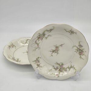 2 Theodore Haviland New York Rosalinde 7.5" Soup Bowls